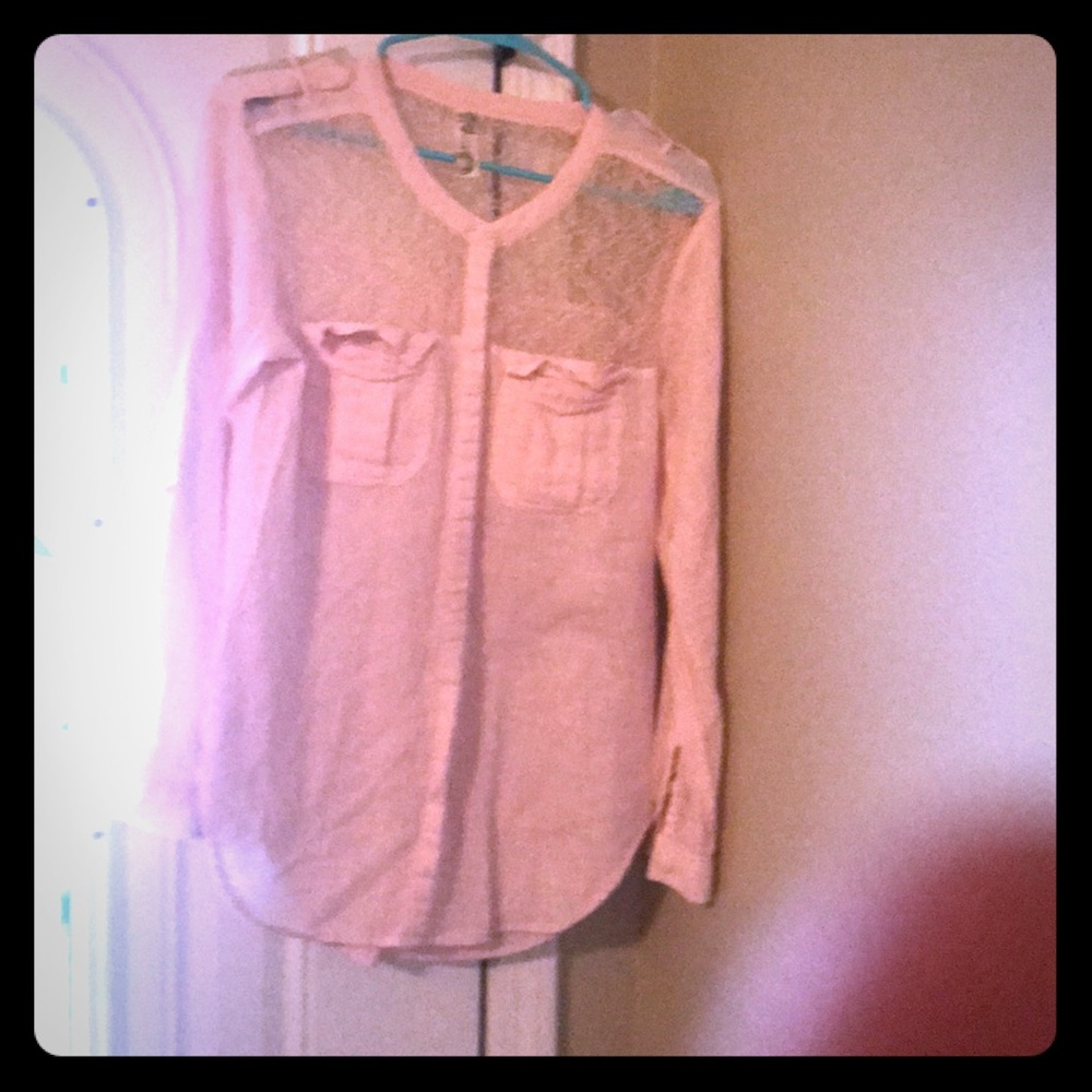 Light pink Free People Shirt